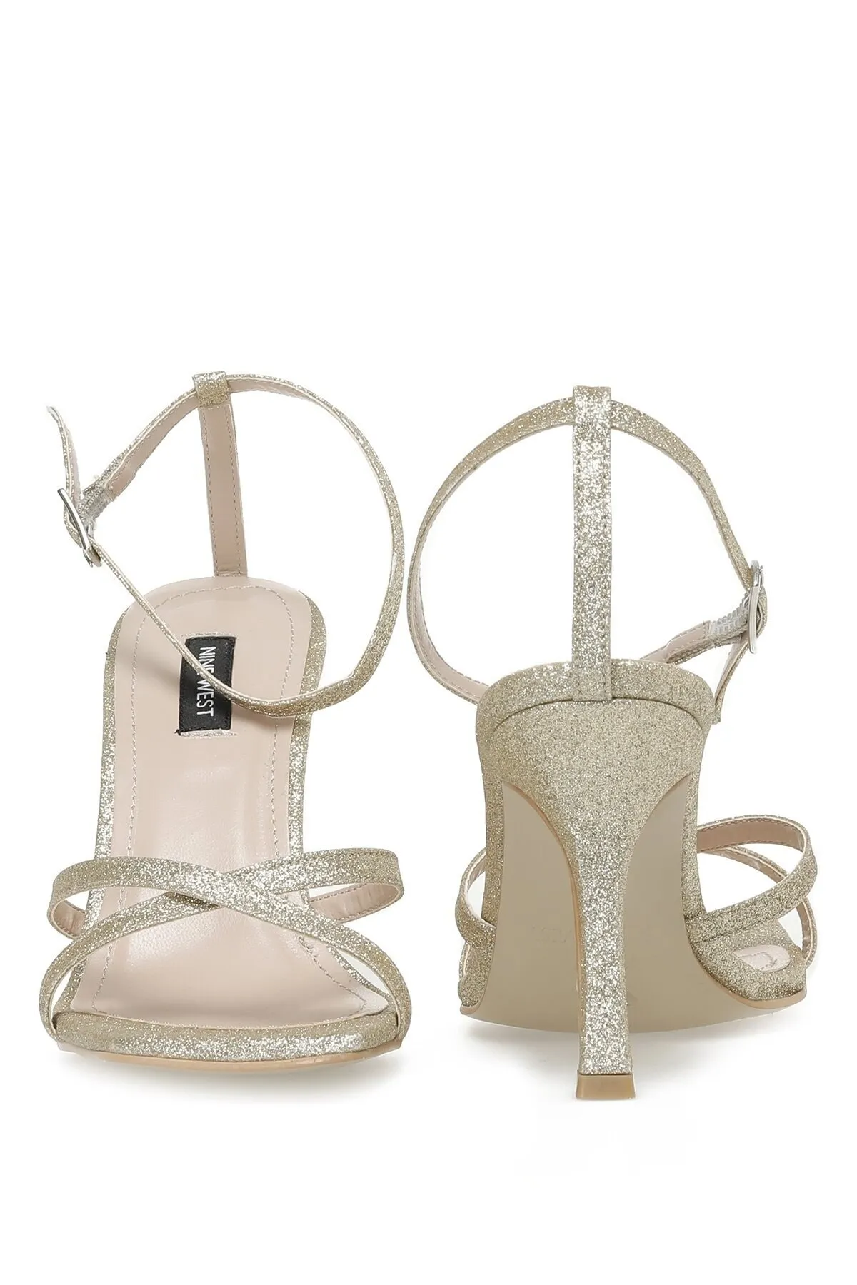 Nine West  Neyyas 3fx Gold Damen-Sandalen mit Absatz