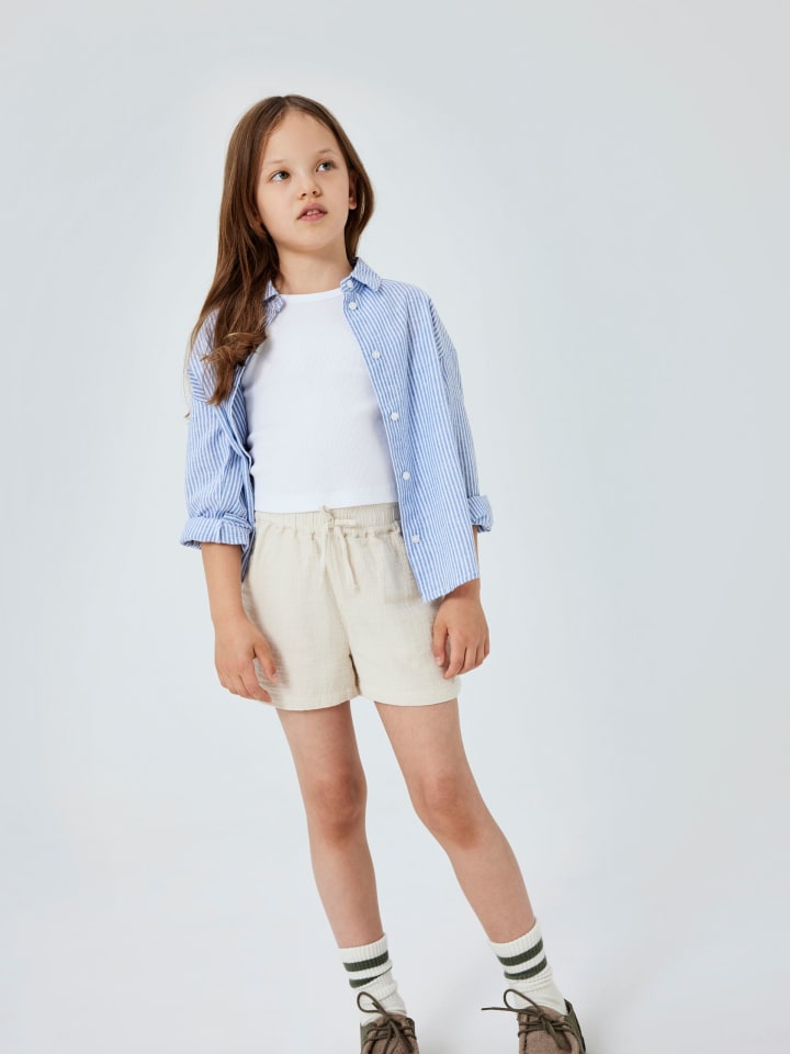 name it Langarmbluse NKFFEMMA LS SHIRT in dusty blue günstig kaufen