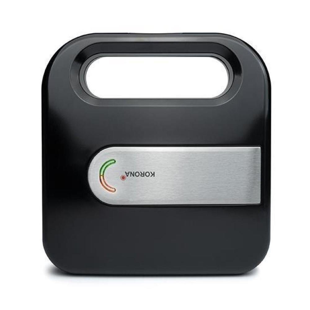 KORONA Sandwichmaker 47019, 750 W, XXL, große Toastscheiben, Antihaftbeschichtet, 750 Watt, schwarz