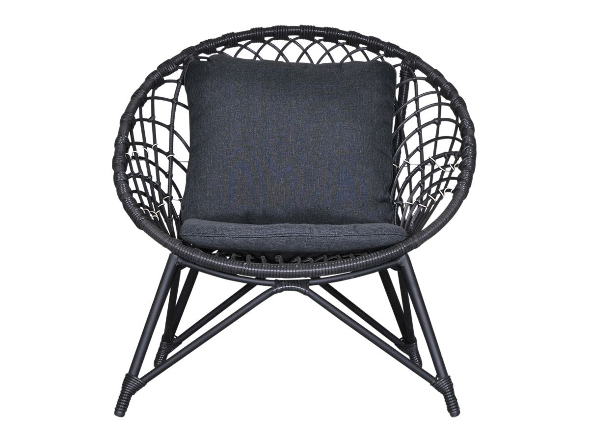 Outdoor Feelings Lupin Black Loungestuhl