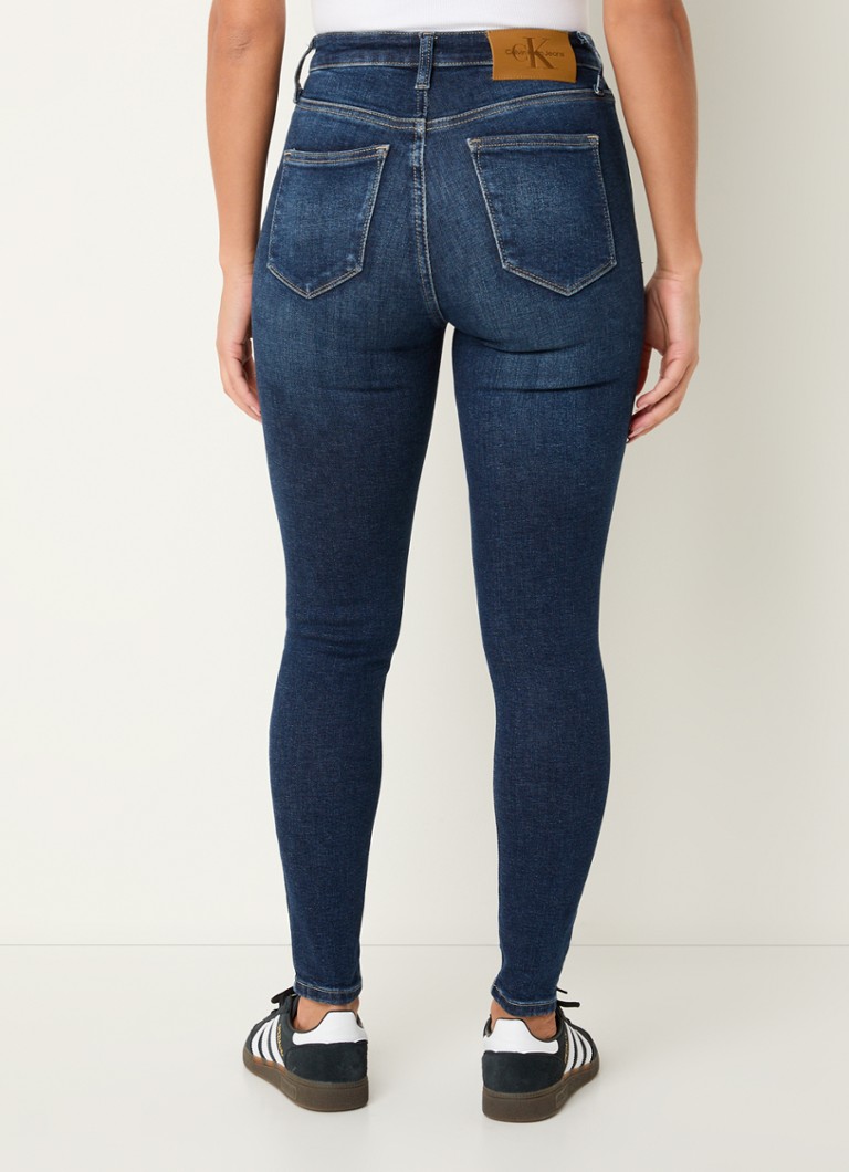Jeans skinny a vita alta Calvin Klein, lavaggio scuro