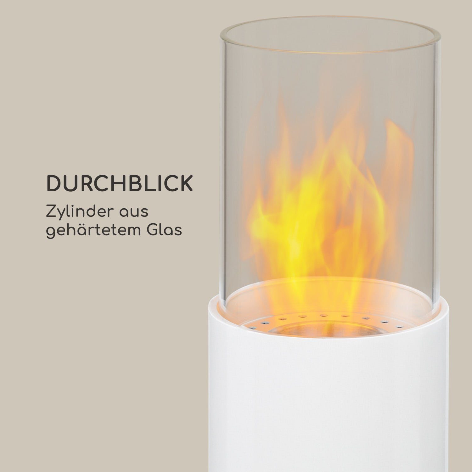 Blumfedt Echtfeuer-Dekokamin Fiamme Pila Ethanol-Kamin