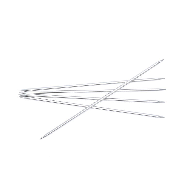 Strømpepinne 20 cm 3,5 mm aluminium silver