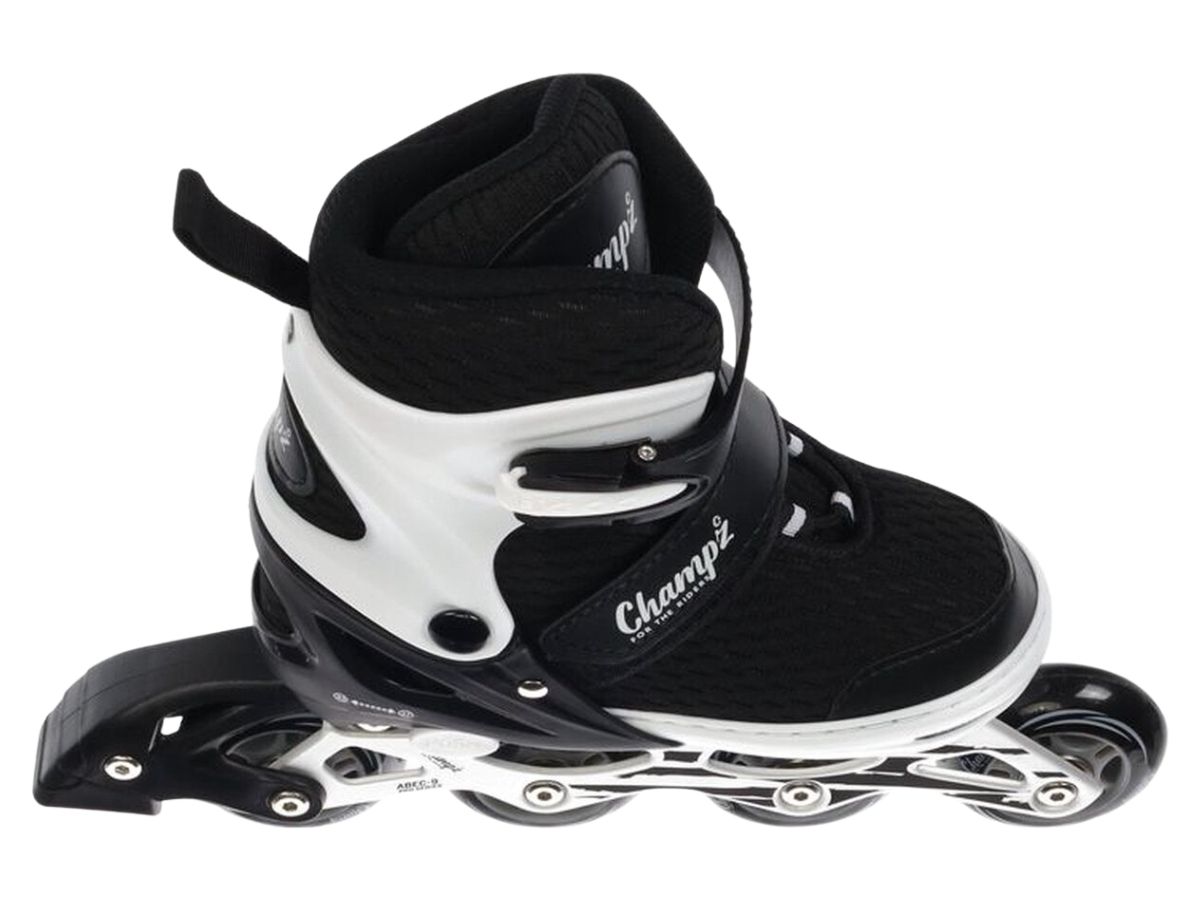 Champz Schwarz ABEC9 Semi-Softboot verstellbar Inline-Skates