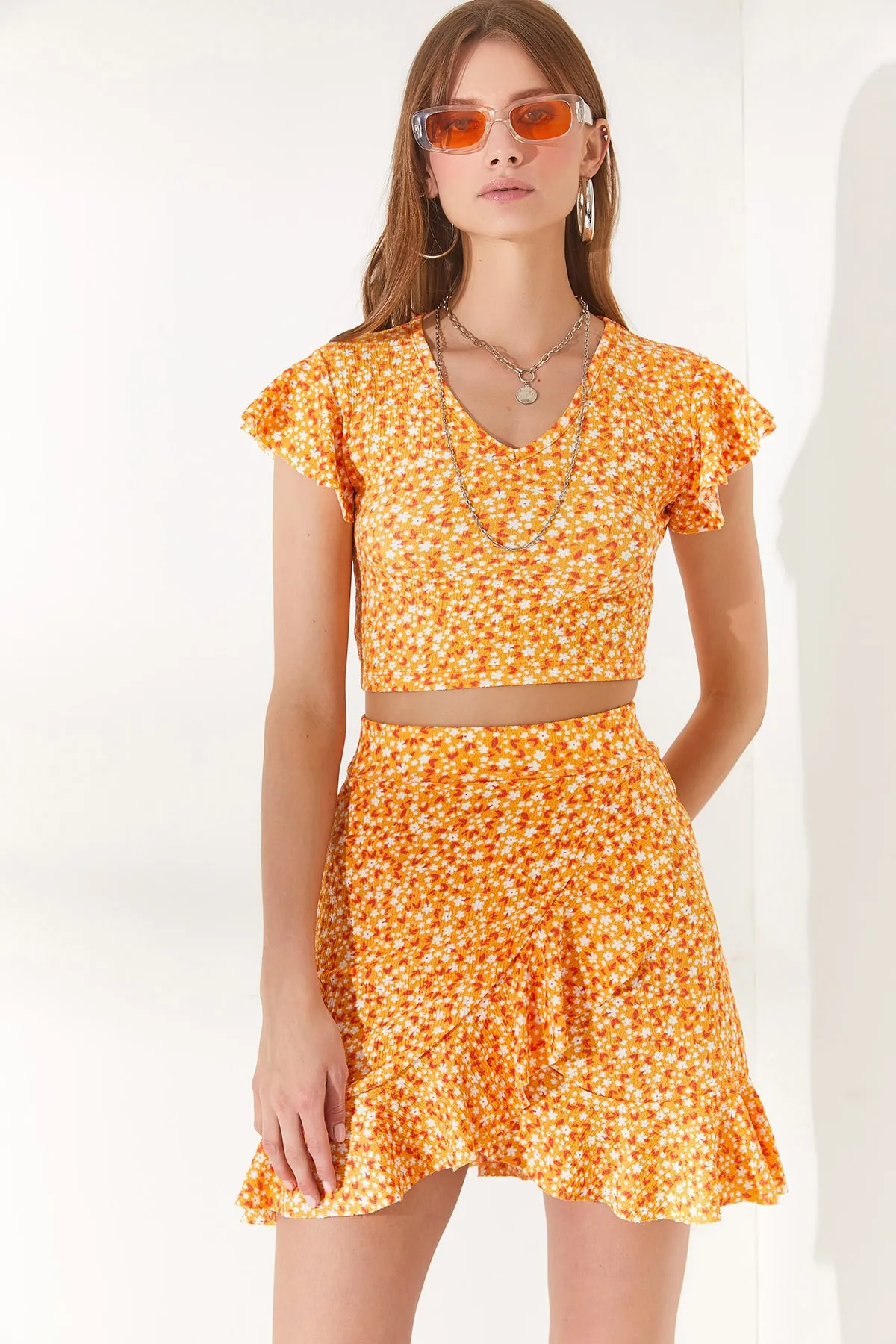 Olalook  Zweiteiler - Orange - Oversized