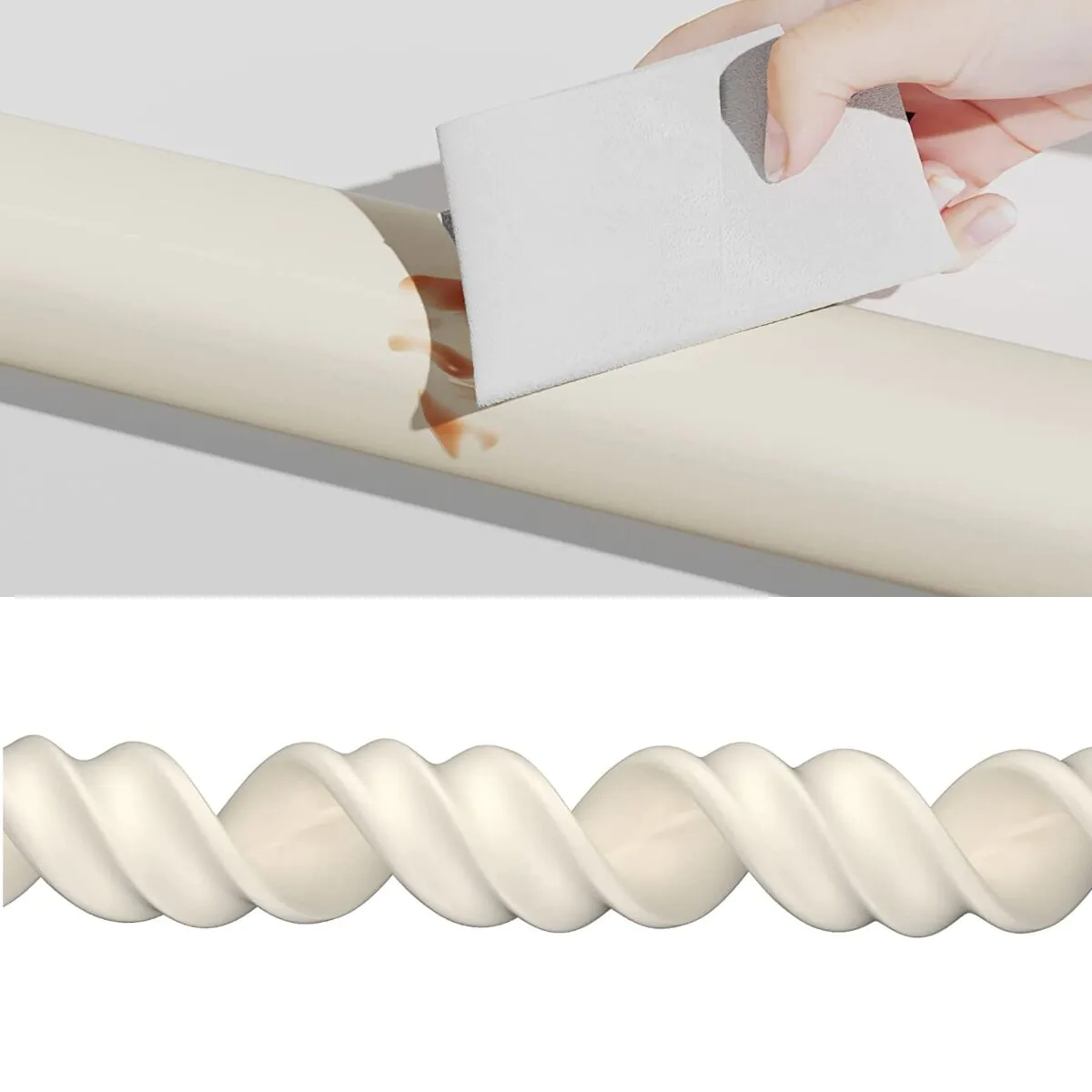Ταινία προστασίας άκρων επίπλων Sipo Foam σε σχήμα L, εκρού