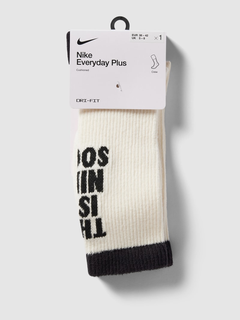 Socken mit Logo-Detail in offwhite