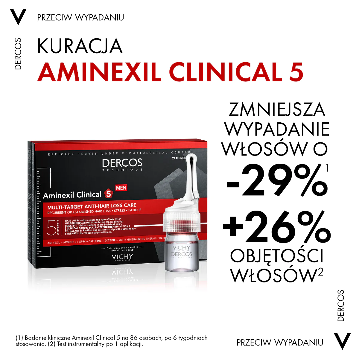Vichy Dercos Aminexil Clinical Men Θεραπεία κατά της τριχόπτωσης για άνδρες