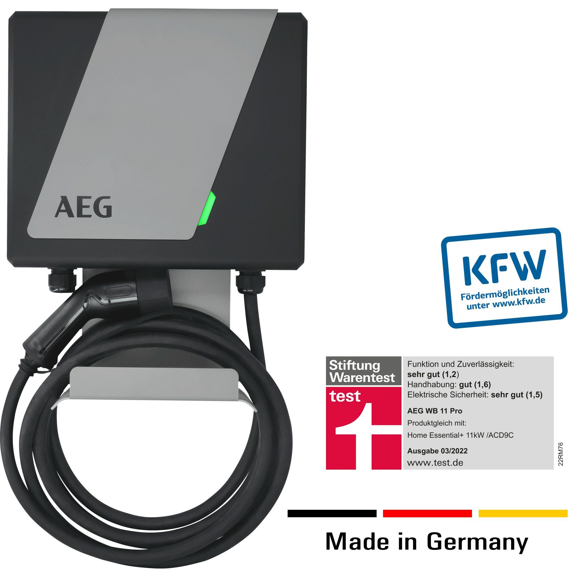 AEG stationär Elektroauto-Ladestation Wallbox WB 11 PRO, 3-phasig