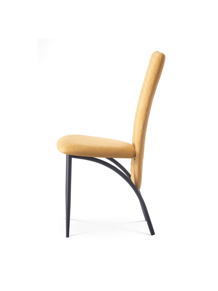 B&D Home Esszimmerstuhl THADDÄUS in Gelb - (B)46 x (H)94 x (T)58 cm günstig kaufen