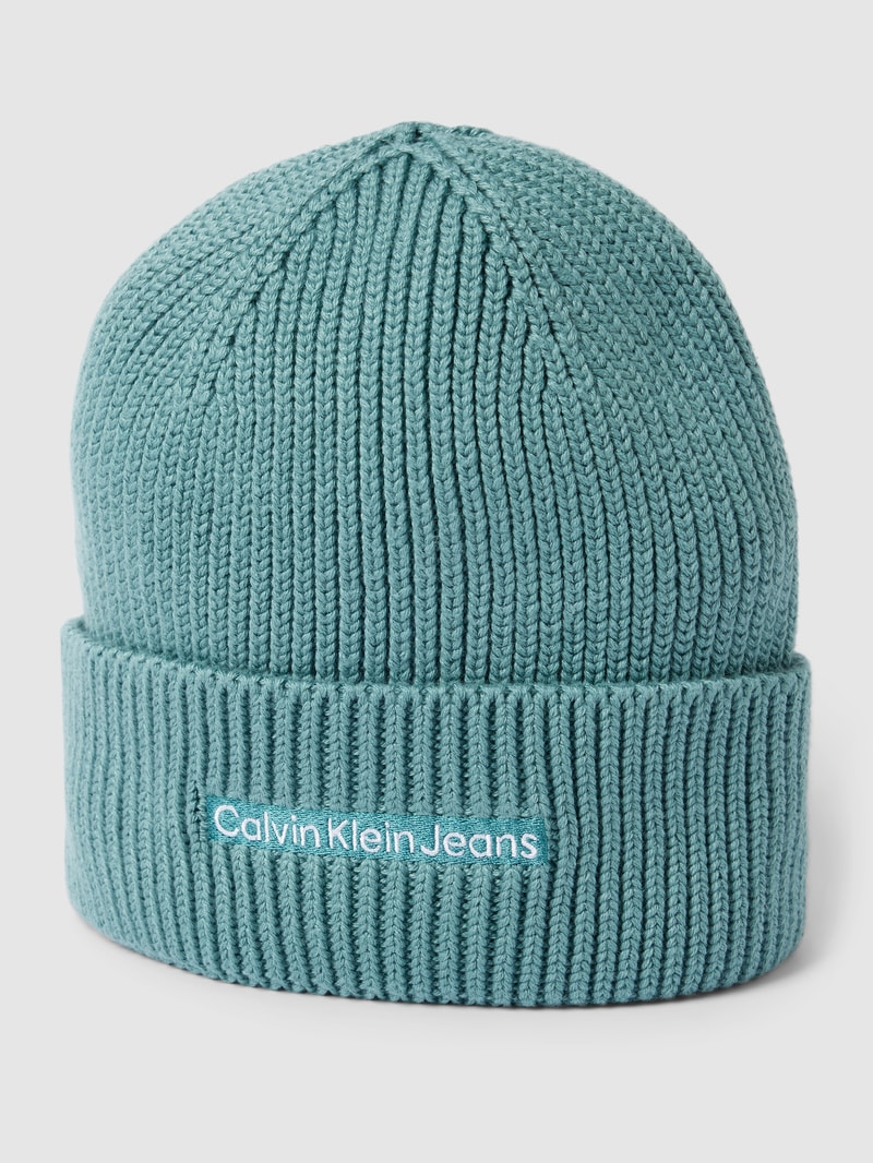Beanie mit Label-Stitching Modell 'INSTITUTIONAL EMBRO' in mint