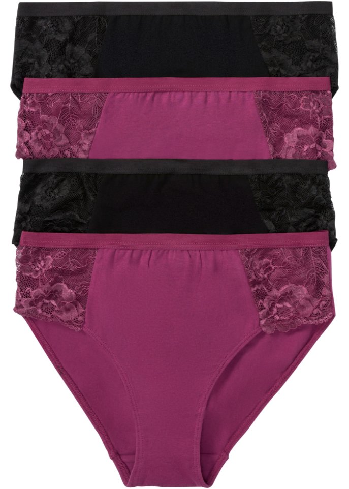 Maxislip mit Spitze (4er Pack)