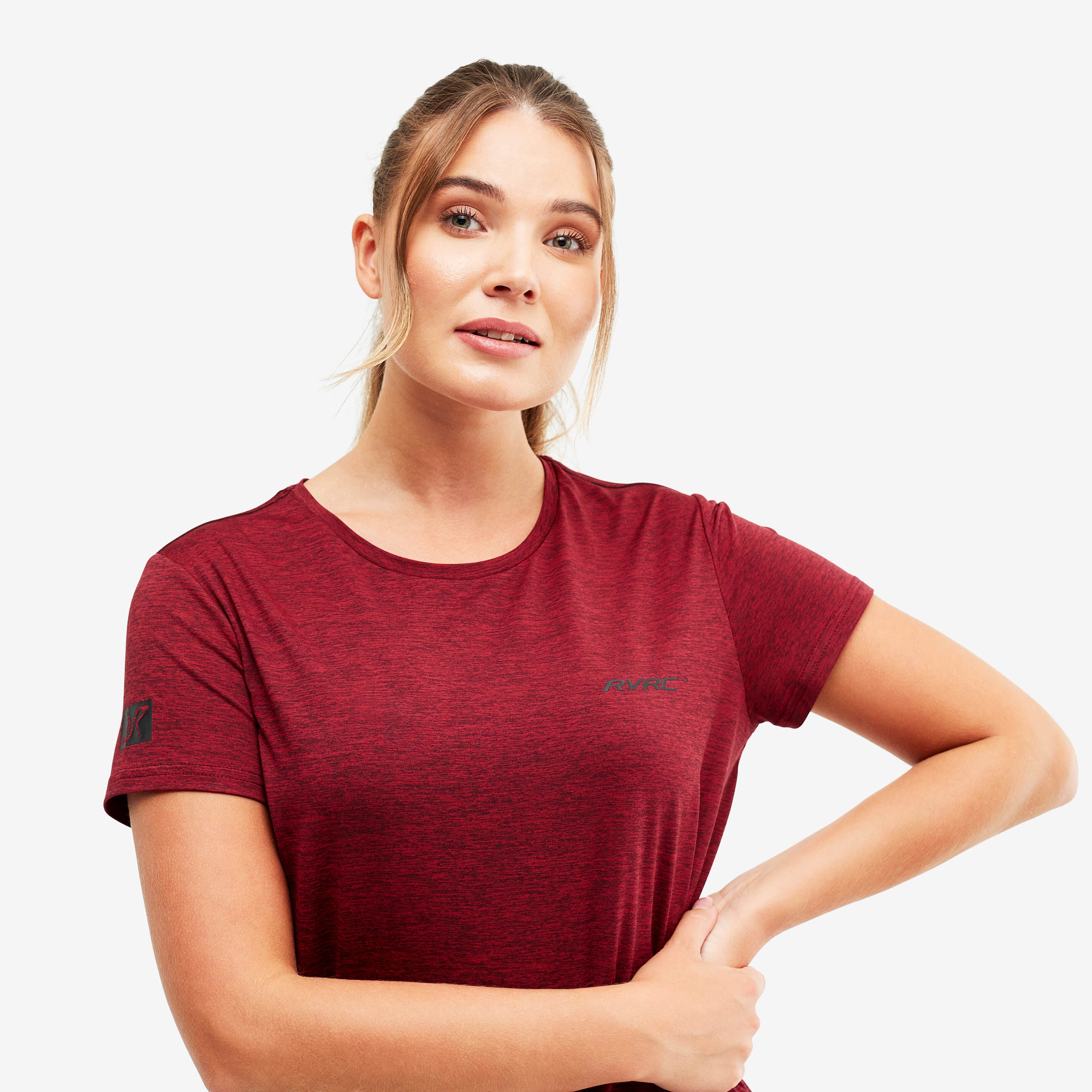 Vagabond Tee Femme Dark Red Melange