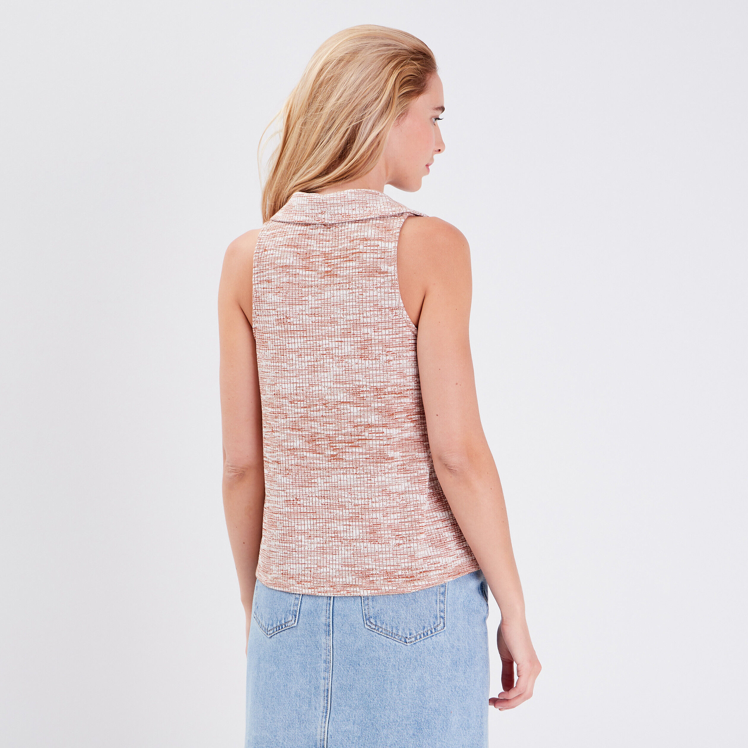 Débardeur bretelles larges camel femme | Cache Cache