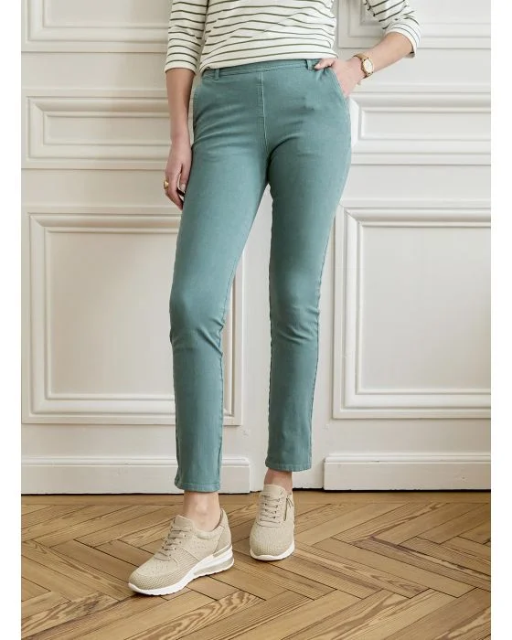 Pantalon bi-stretch effet ventre plat