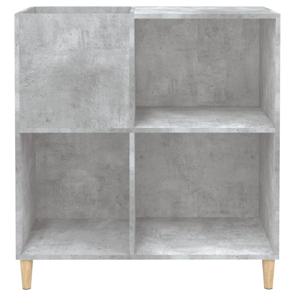 vidaXL Media-Regal Plattenschrank Betongrau 84,5x38x89 cm Holzwerkstoff, 1-tlg.