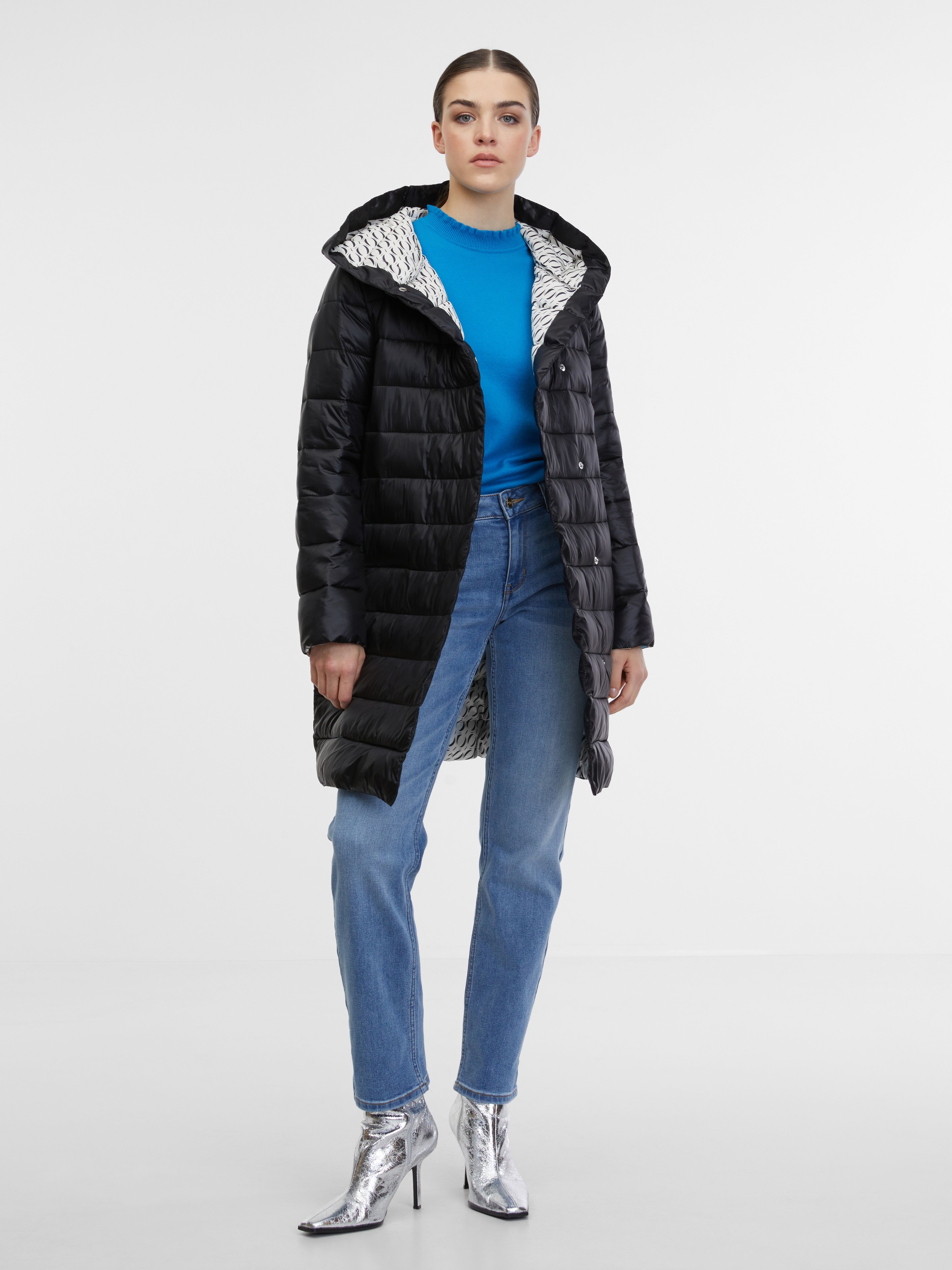 Schwarze Damen-Steppjacke ORSAY