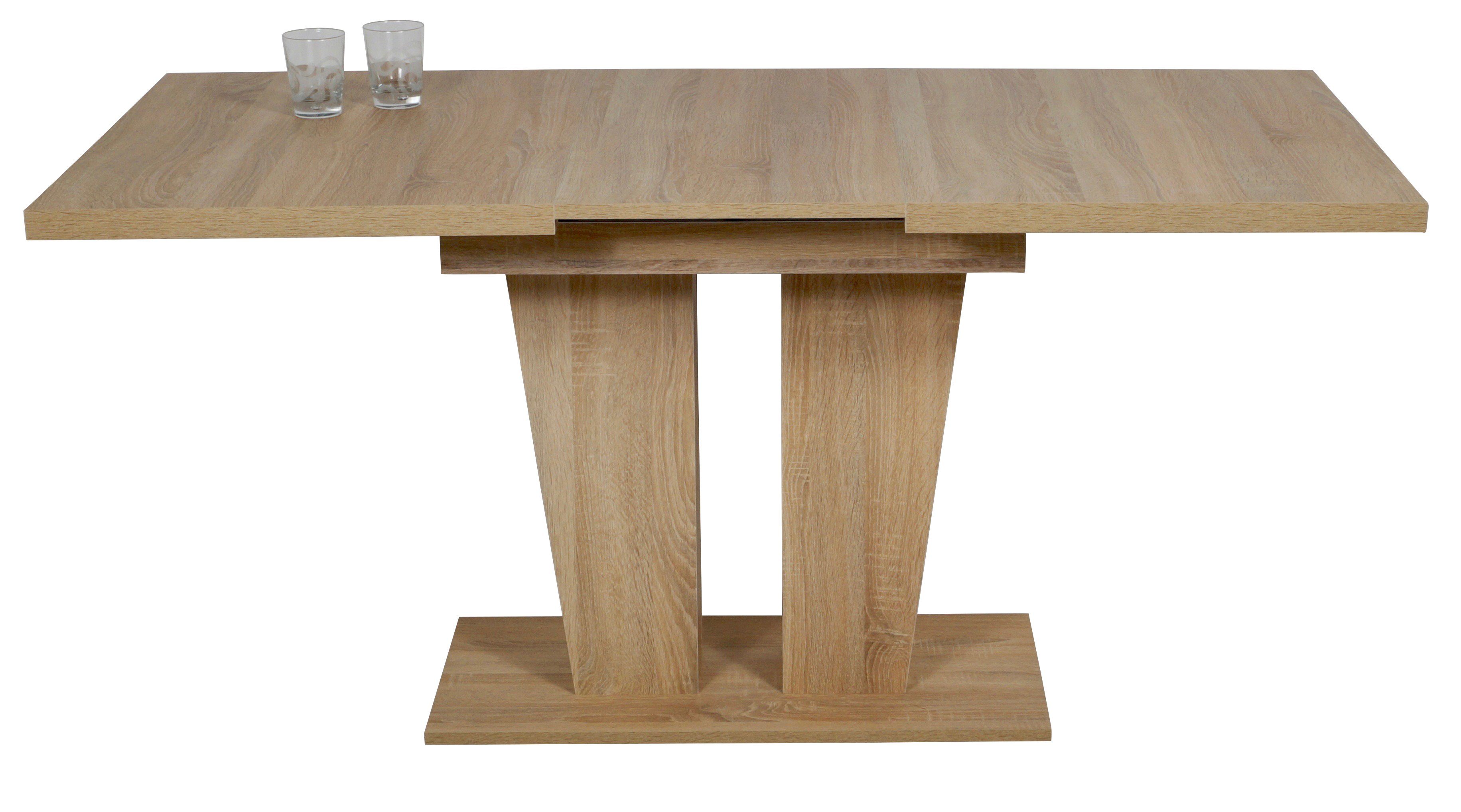 Stolebaenk Eckbankgruppe Duisburg VEDUSO, (Eckbank Set, 1 x Eckbank, 1 x Tisch, 2 x Stuhl), Tisch mit Synchronauszug
