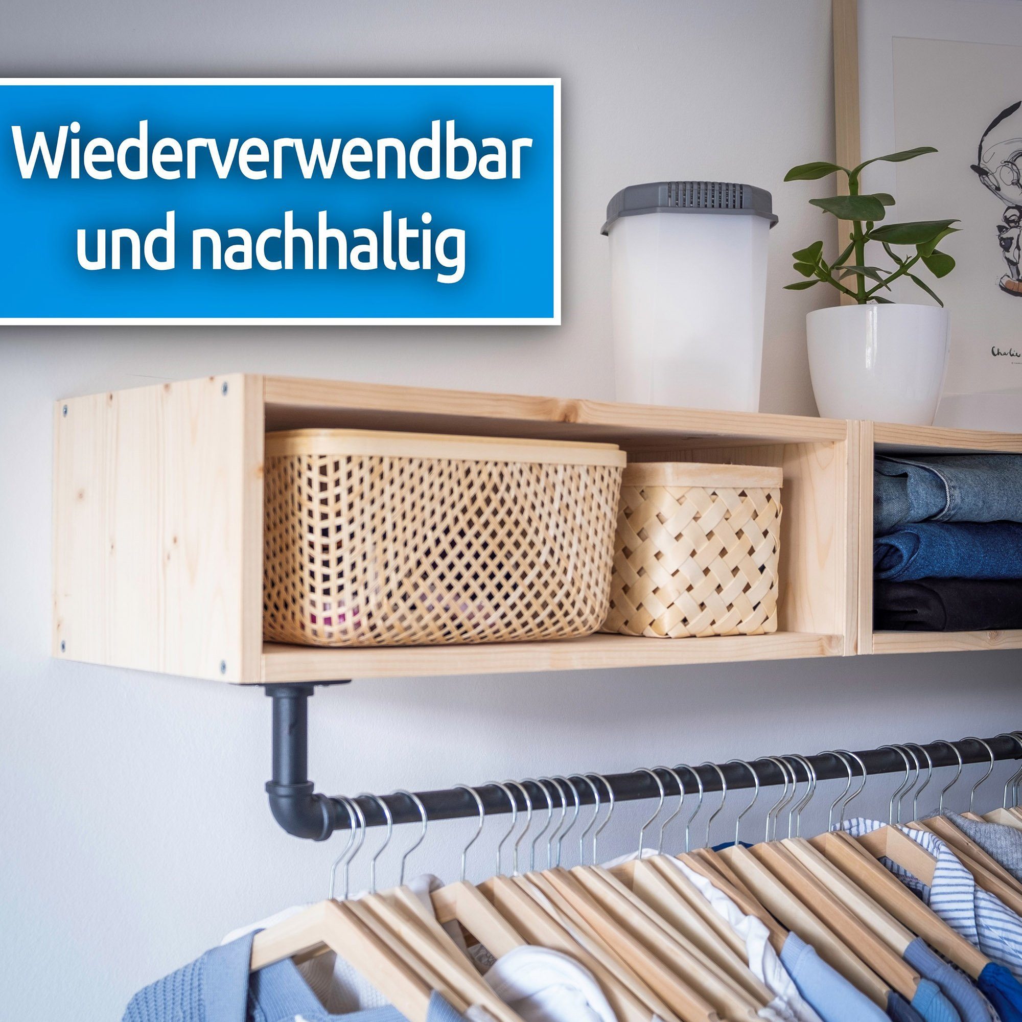 Bestlivings Luftentfeuchter Entfeuchter mit Ausgießer, für 55 m³ Räume, Tank 0,50 l, Raumentfeuchter inkl. 2x 680gr Granulat - Entfeuchter Raum