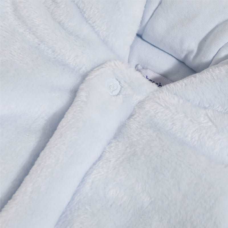 Manteau fausse fourrure bleu ciel naissance Absorba