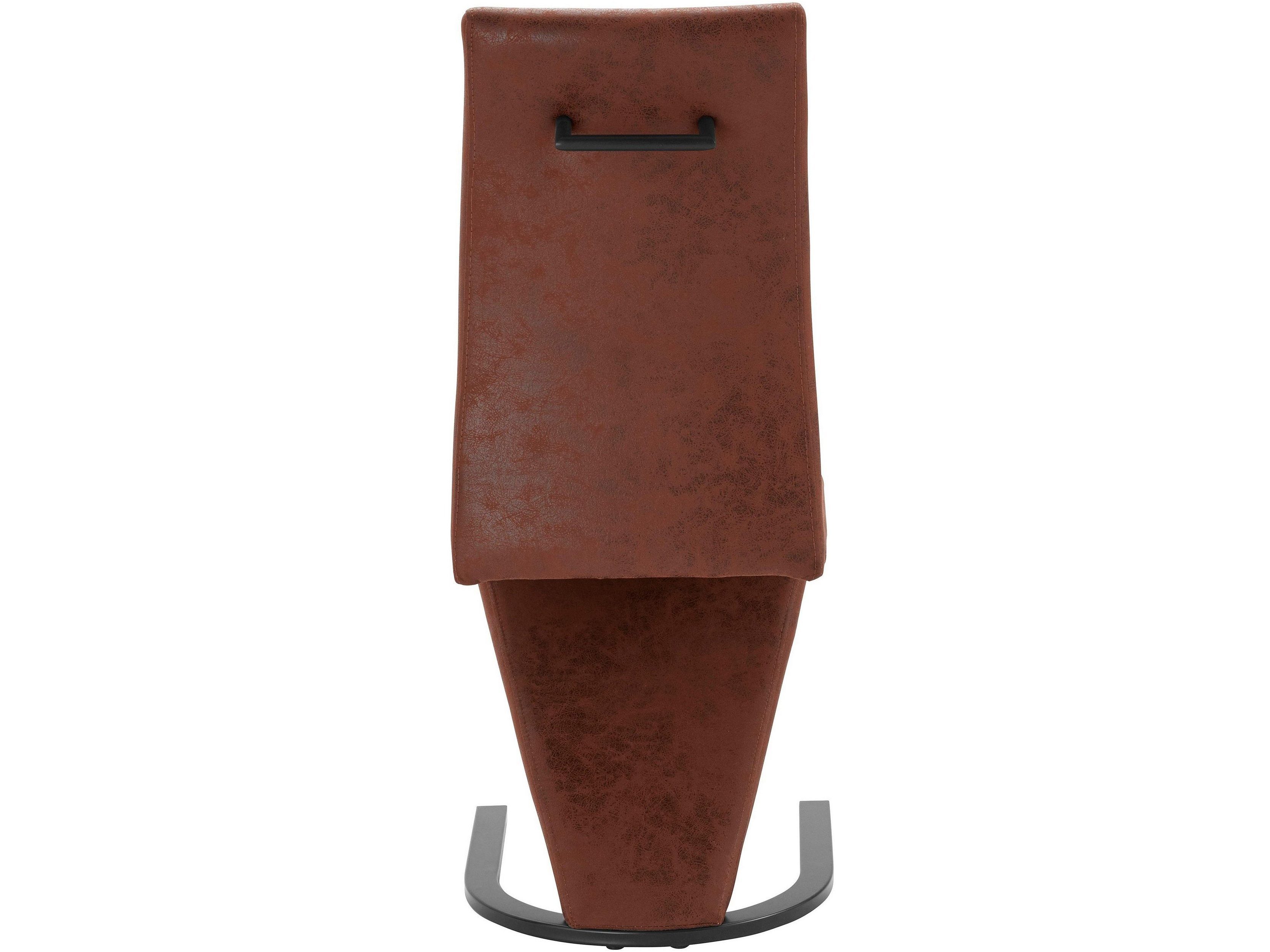 loft24 Freischwinger Zap (Set, 2 St), Esszimmerstuhl mit Microfaser Bezug, Metallgestell, Sitzhöhe 47 cm
