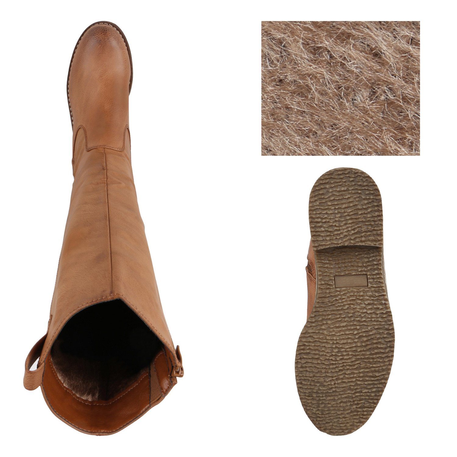 VAN HILL 819556 Stiefel im Basic-Look und einem Blockabsatz