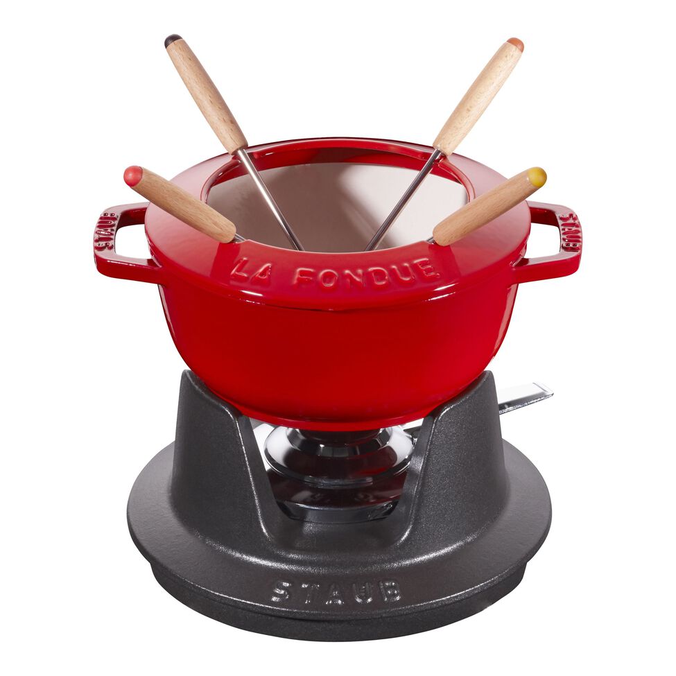Fondue Set 16 cm, Kirsch-Rot