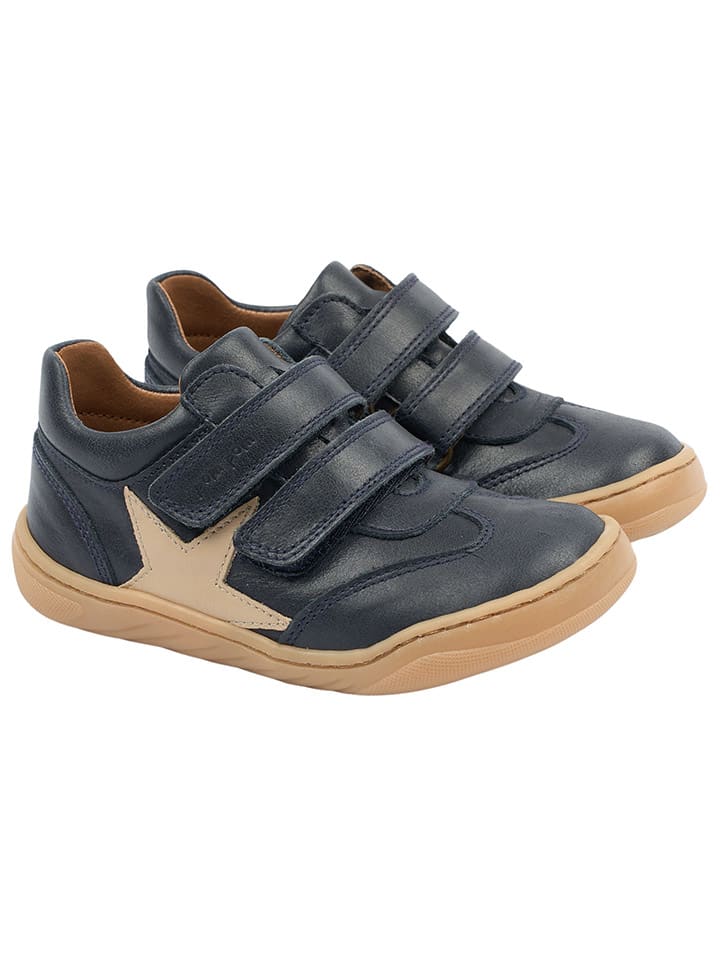 POM POM Leder-Barfußschuhe in Dunkelblau günstig kaufen