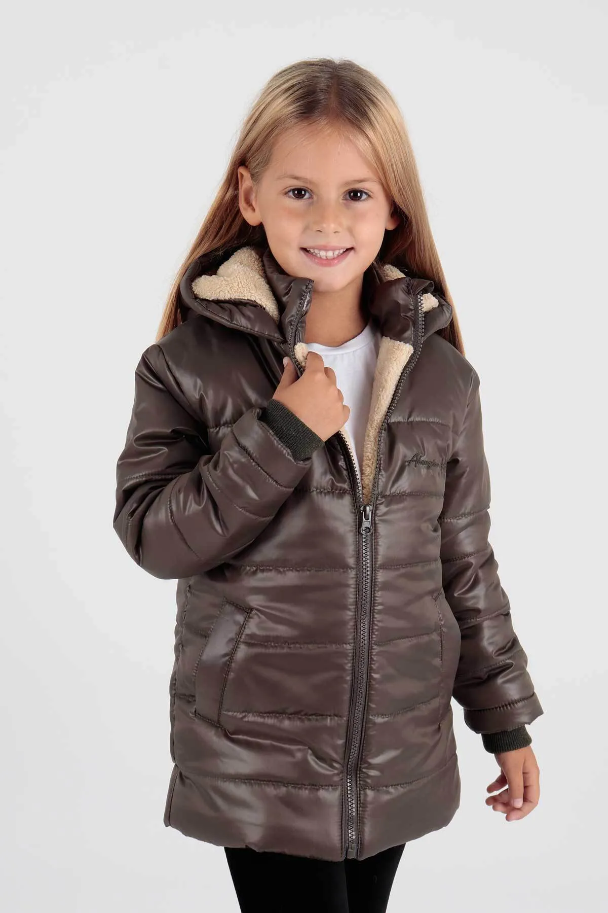 AHENGİM  Welsoft Inside Trend Mantel für Mädchen Ak2236