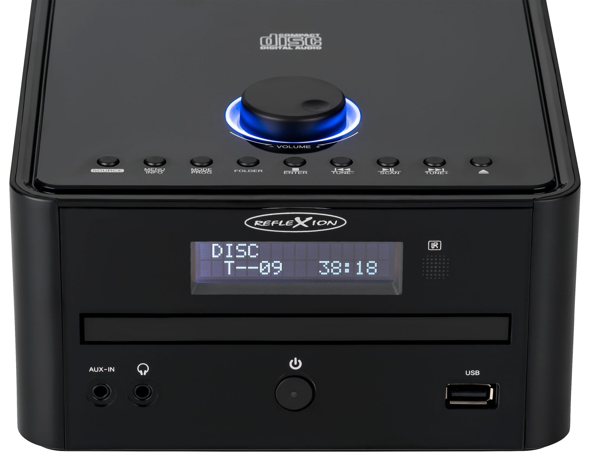 Reflexion HIF79DAB Microanlage (DAB/DAB+, UKW Radio, 80,00 W, Stereo-Micro-Hifi-System mit DAB, UKW, USB, MP3/CD, und Bluetooth)