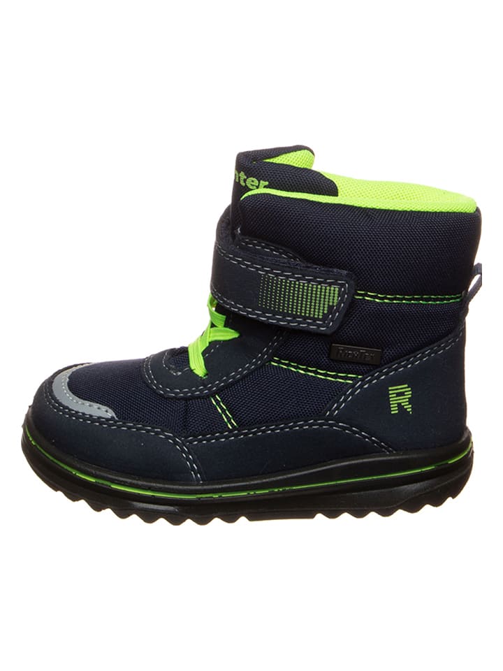 Richter Shoes Boots in Schwarz/ Limette günstig kaufen