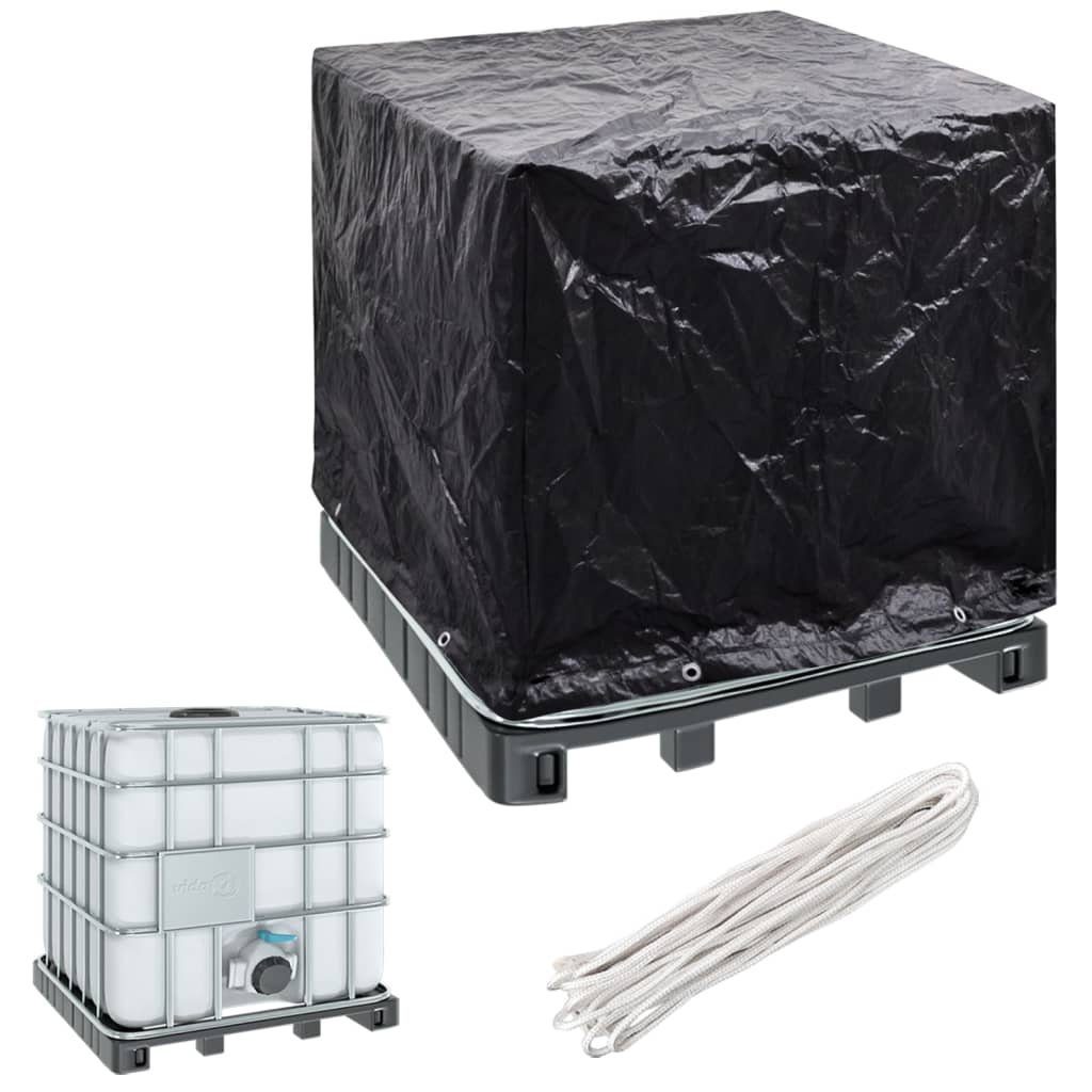vidaXL Gartenmöbel-Schutzhülle Abdeckung für IBC-Tank 8 Ösen 116x100x120 cm (1-St)