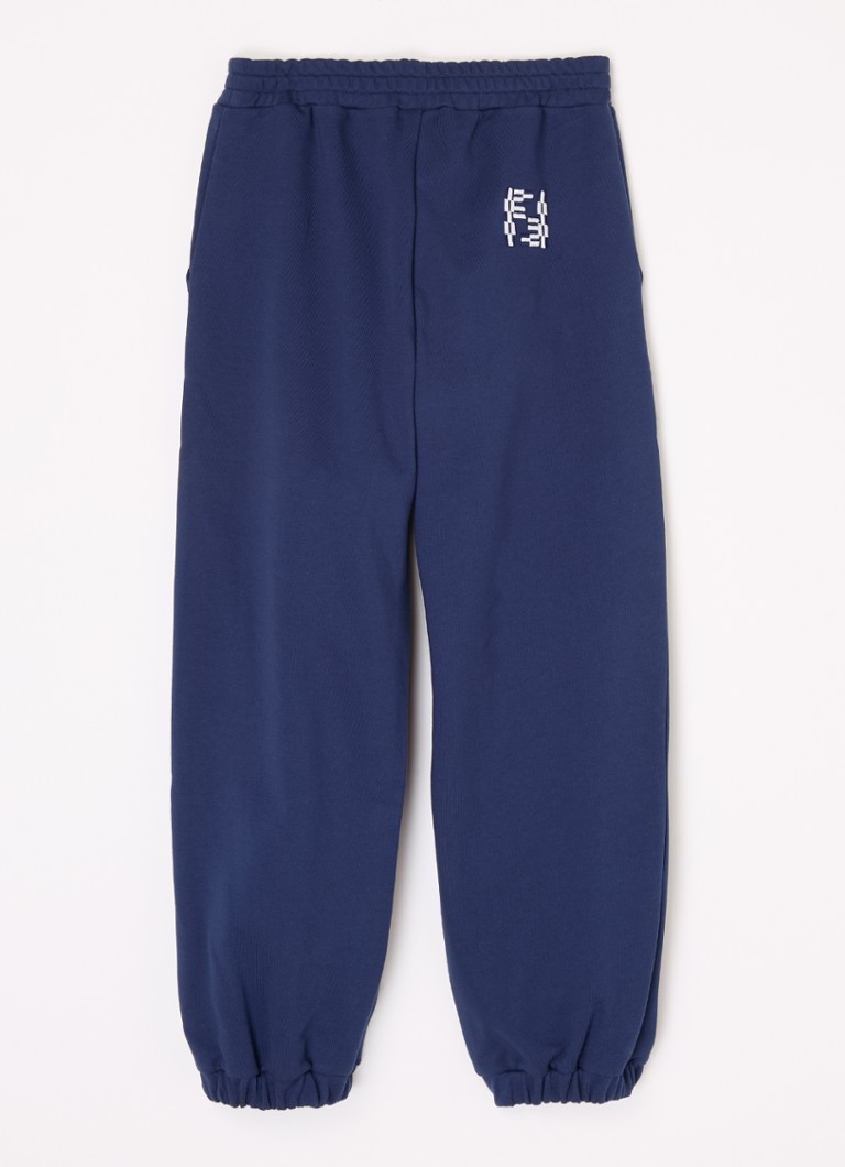 Fendi Tapered fit jogging trousers with side pockets