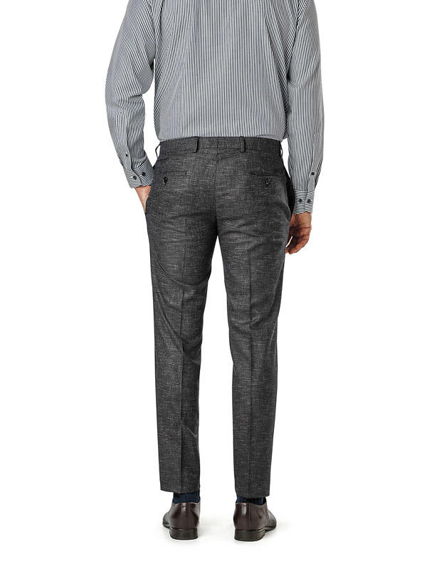 Strellson, Hose Kynd, Slim Fit, Leinen, braun meliert