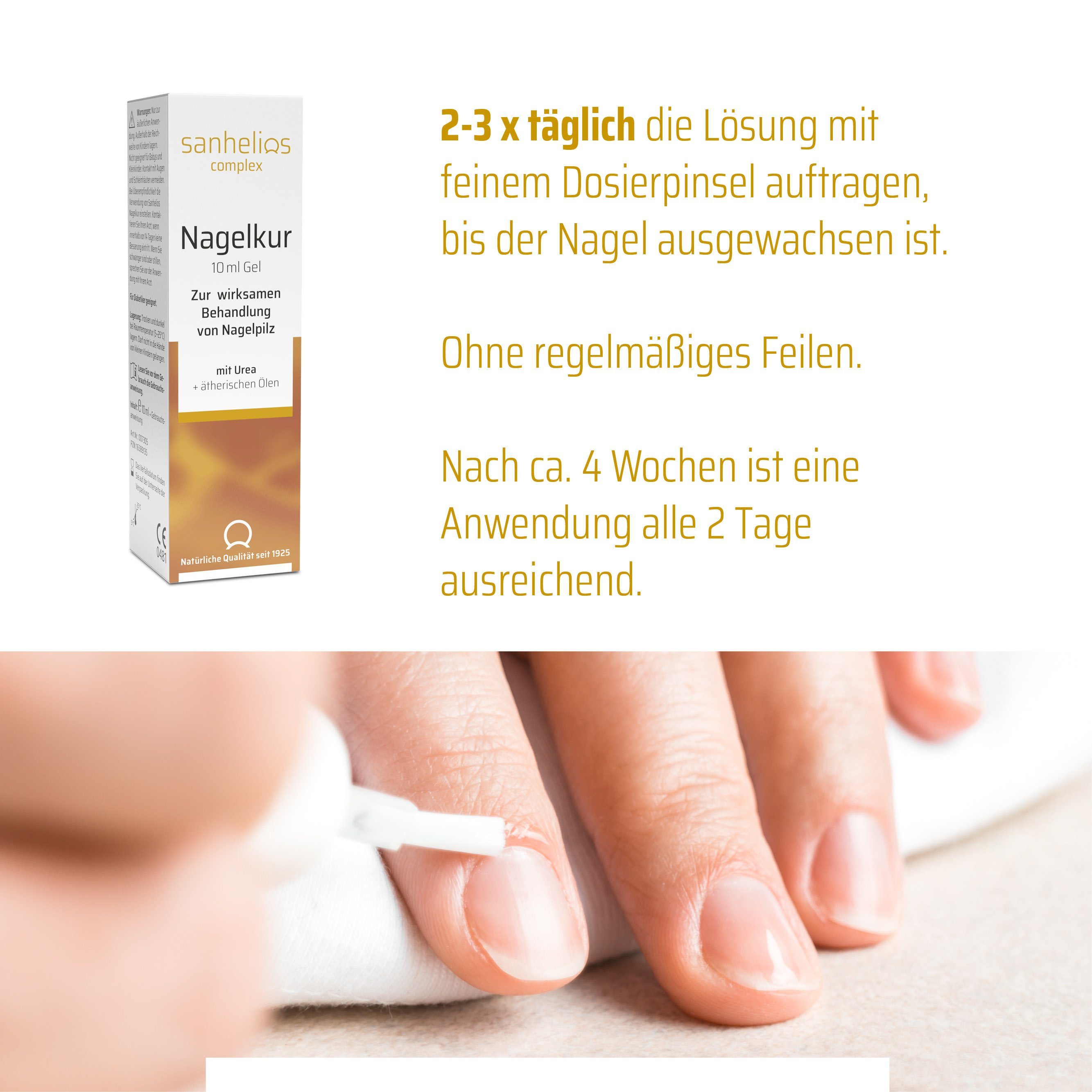 Sanhelios Nagelpflegeserum Nagelkur 10 ml, Zur wirksamen Behandlung von Nagelpilz, belegte Wirksamkeit*