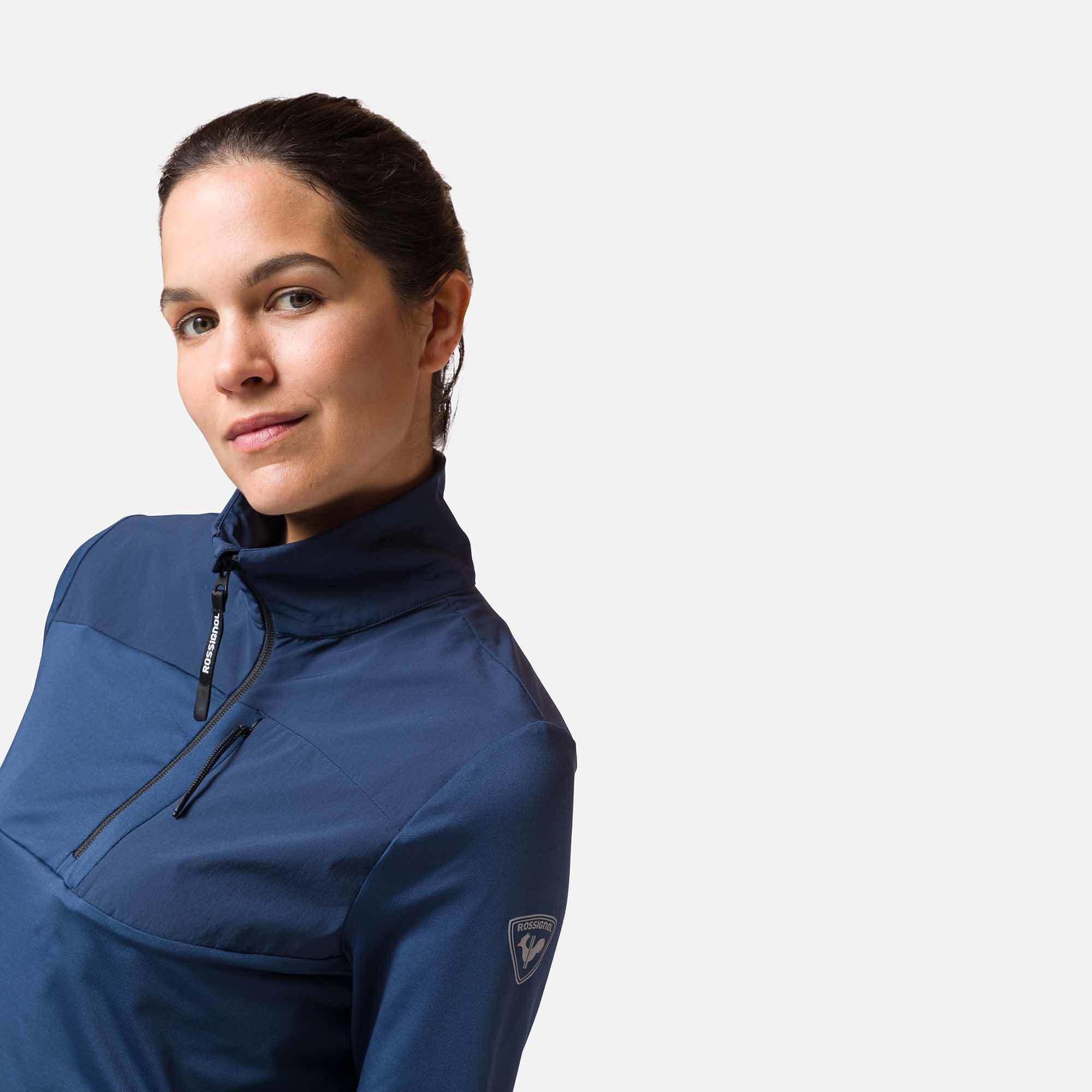 Couche intermédiaire semi-zippé femme