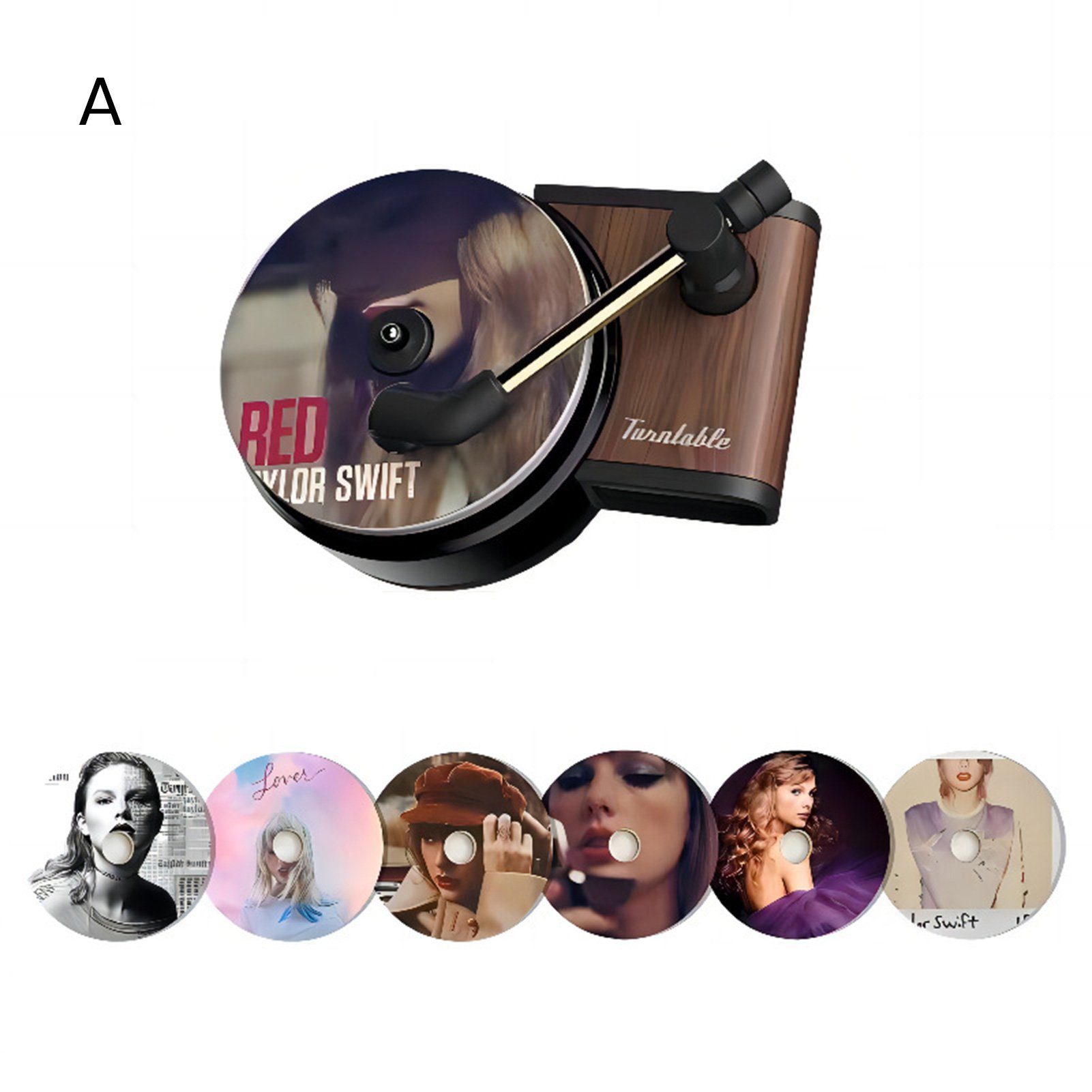 farfi Luftreiniger 12Pcs Auto-Lufterfrischer Fragrance Singer Compact Disc Air Vent Mount, Taylor Swift