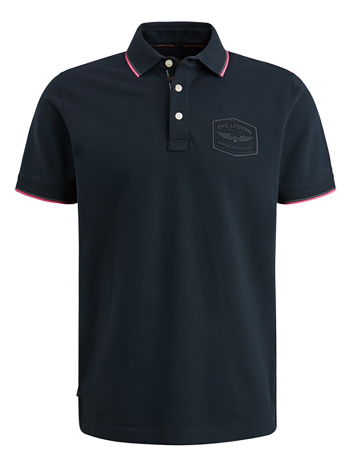 PME Legend Poloshirt in Dunkelblau günstig kaufen
