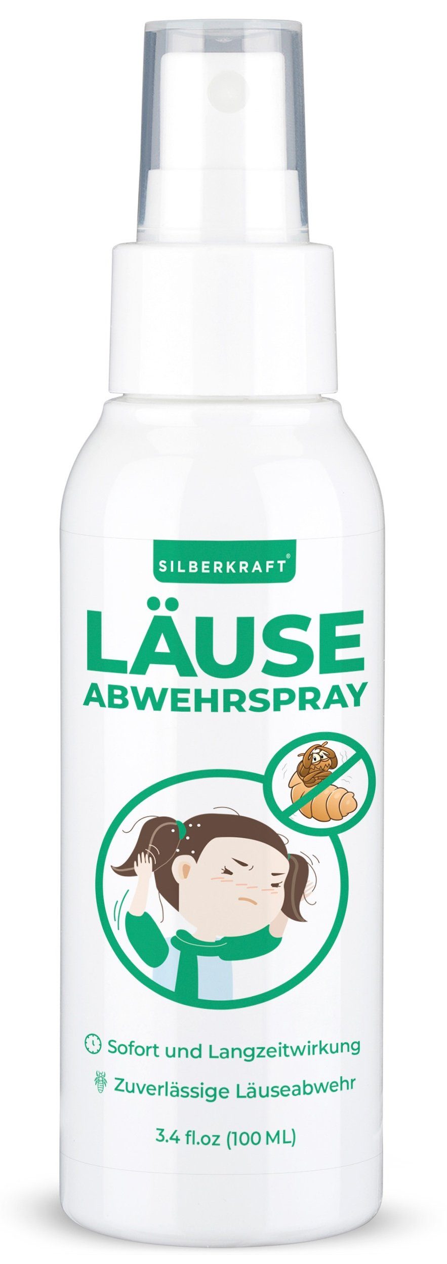 Silberkraft Insektenspray Kopfläusespray, Läuseabwehrspray, 100 ml, 1-St.
