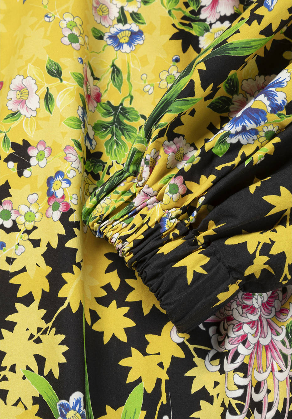 WUNDERKIND X HESSNATUR Oversize-Kleid mit Kimono-Print aus reiner Bio-Baumwolle