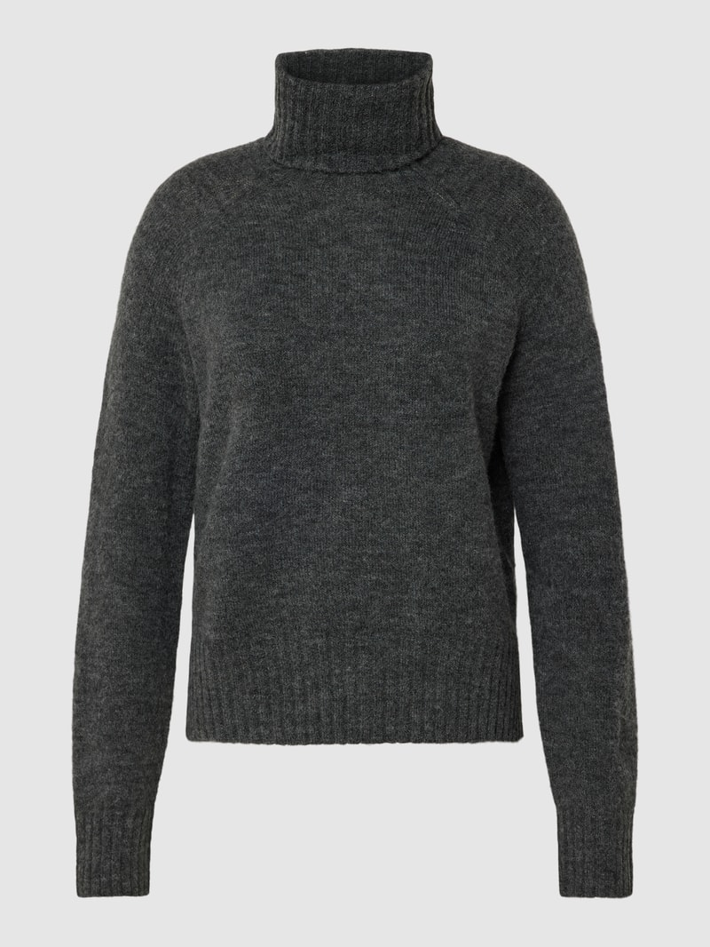 Strickpullover mit Rollkragen Modell 'DANIELA' in mittelgrau