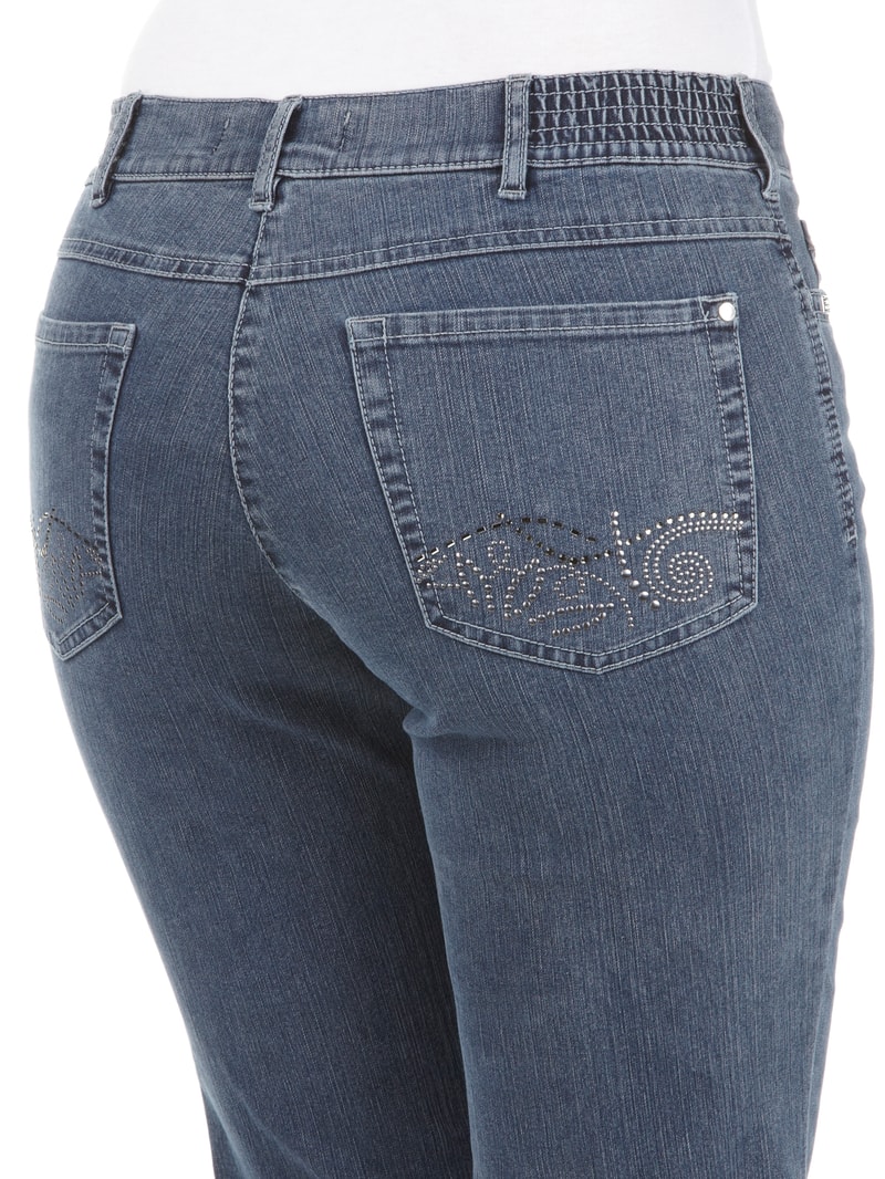 Comfort Fit Jeans mit Stretch-Anteil Modell 'Greta' in blau