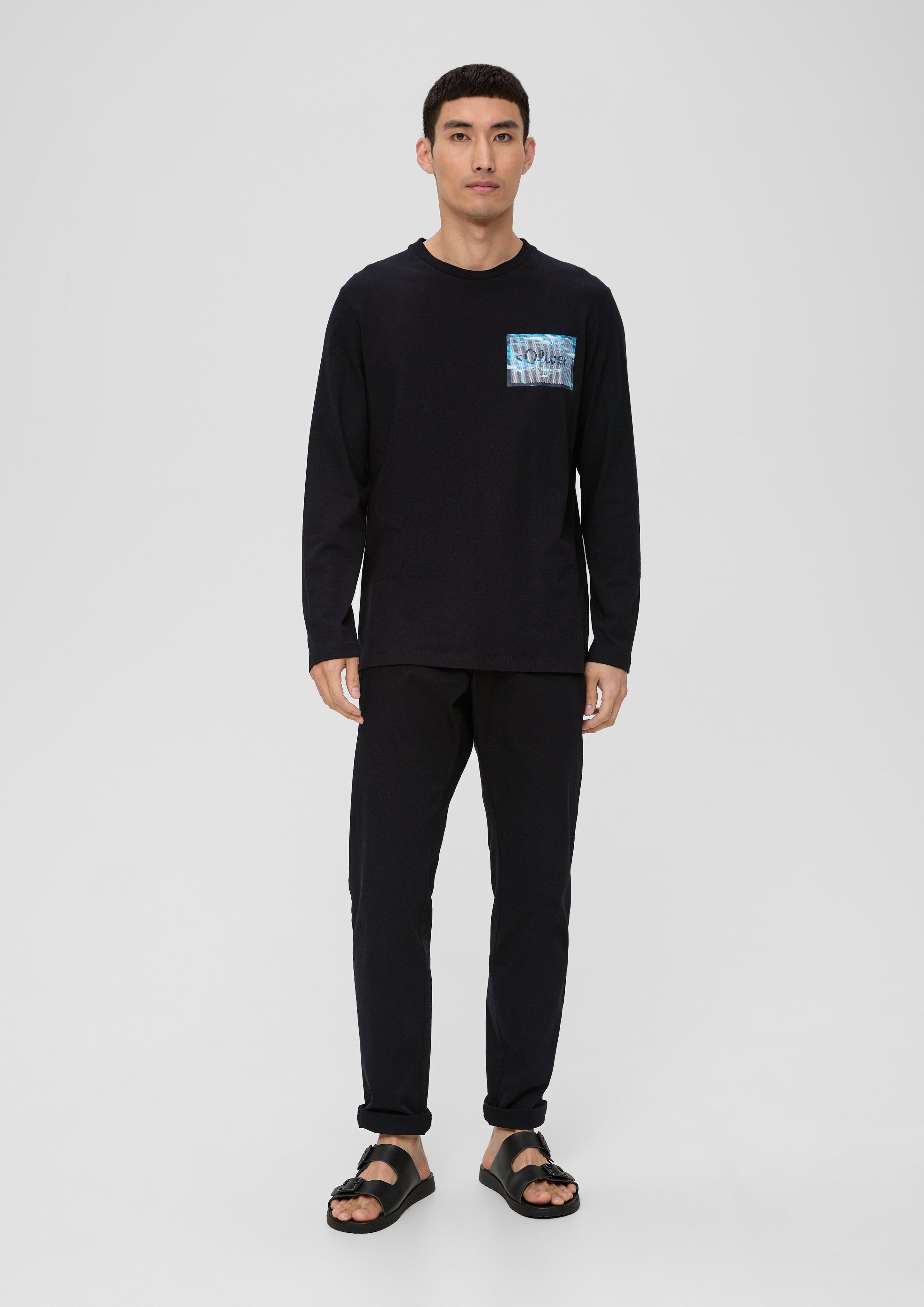 Longsleeve aus Baumwollstretch  2135693-99D1