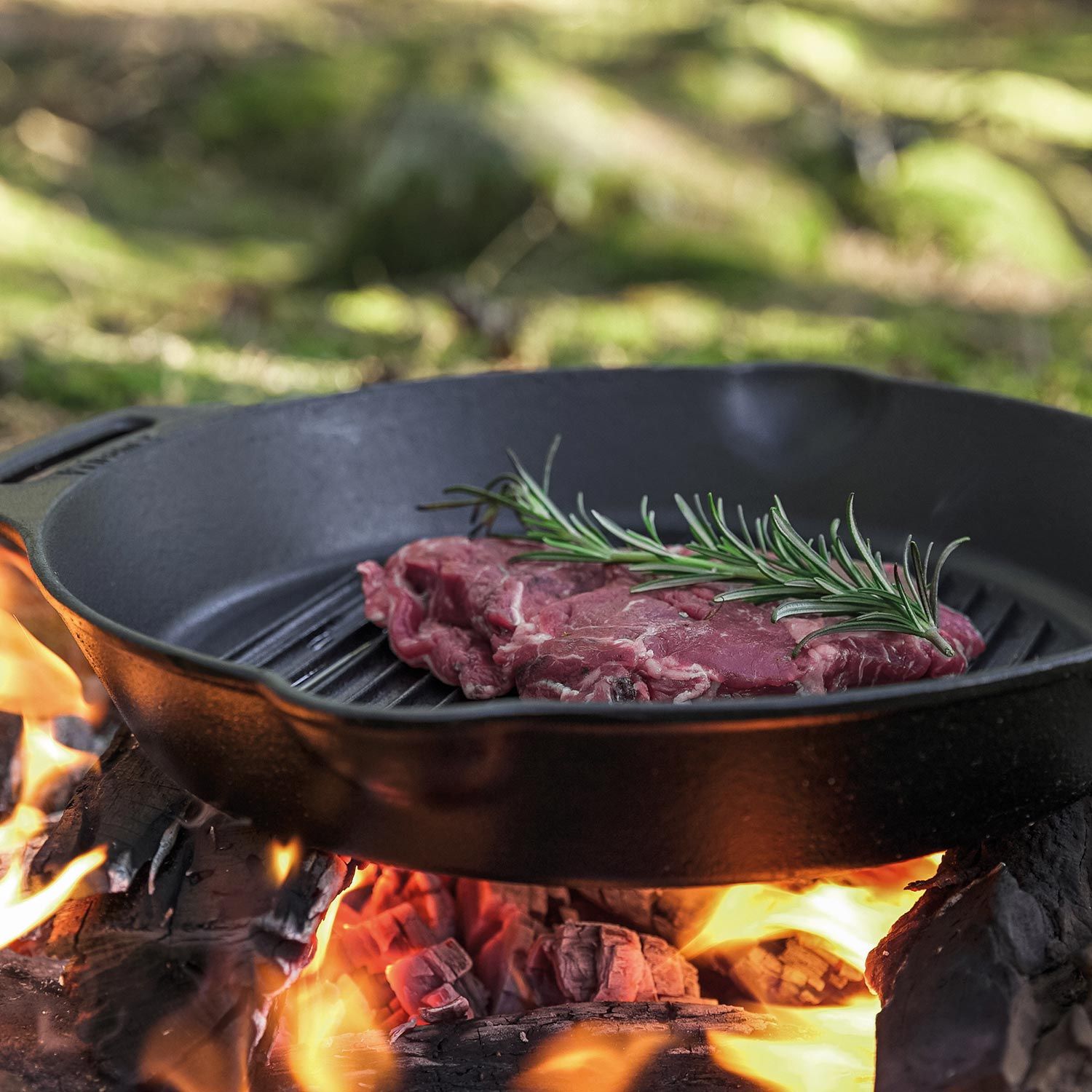 Grill Feuerpfanne mit Henkeln