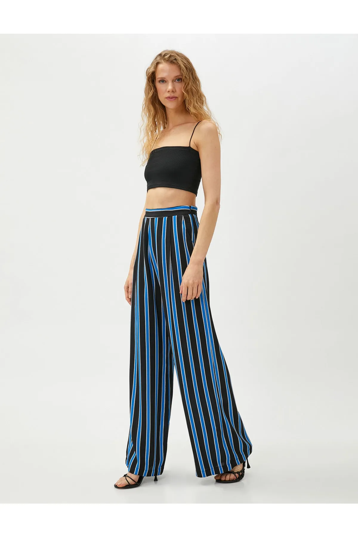 Koton  Palazzo-Hose mit Taschen und seitlichem Reißverschluss
