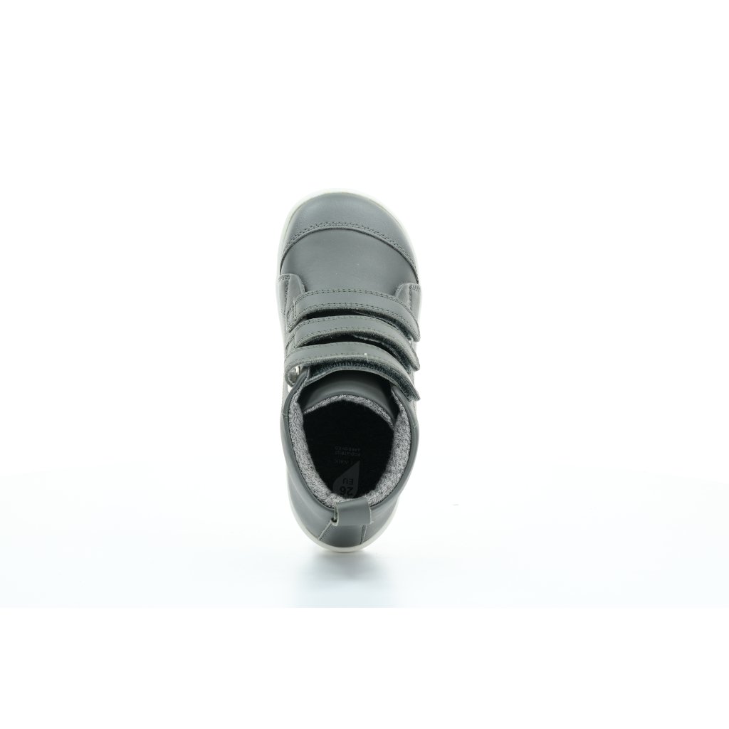 Bobux Hi Court Smoke I Walk/Kid Plus graue Mid Cut Barfußschuhe