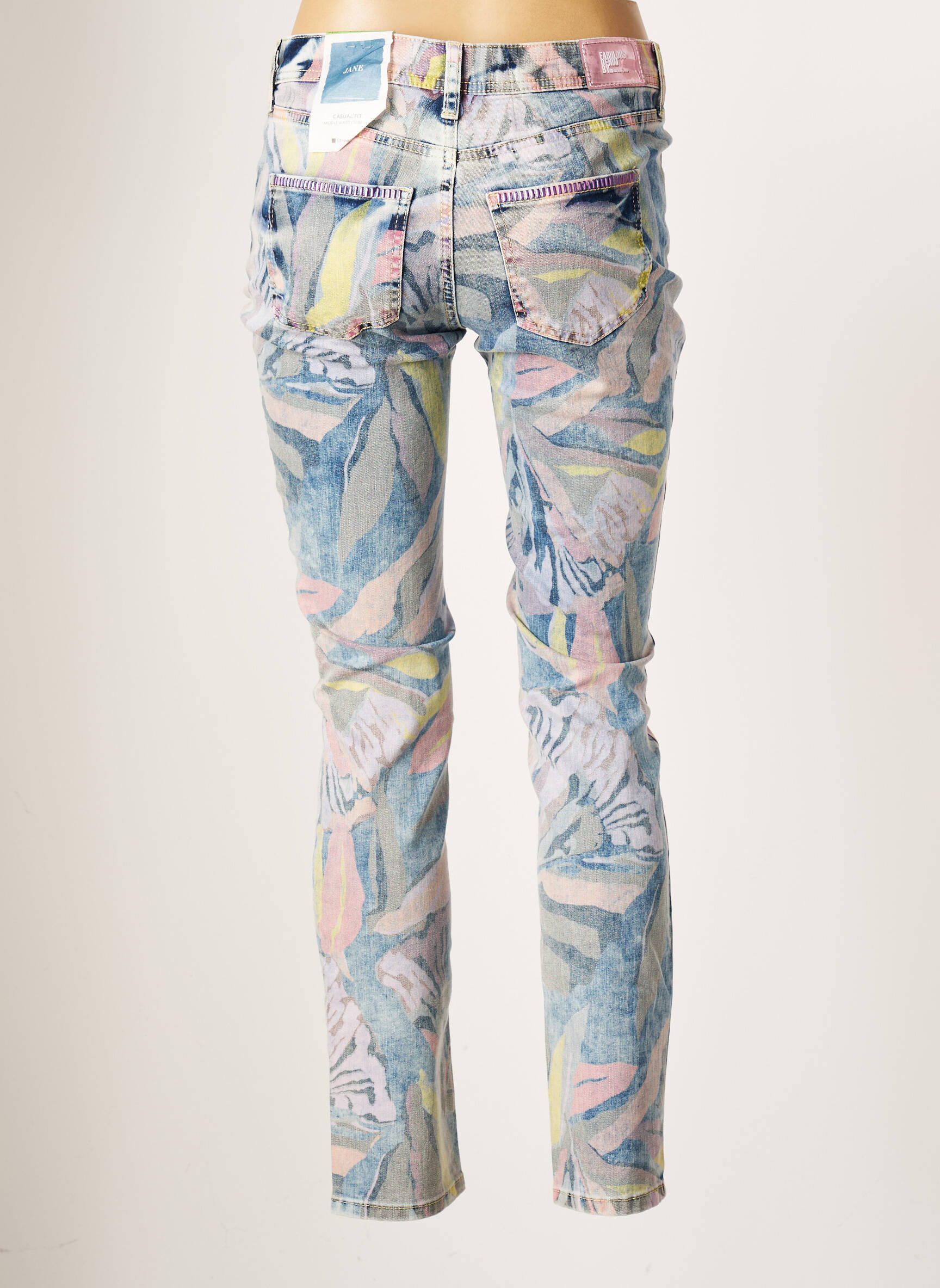 Street One Jeans Coupe Slim Femme couleur bleu