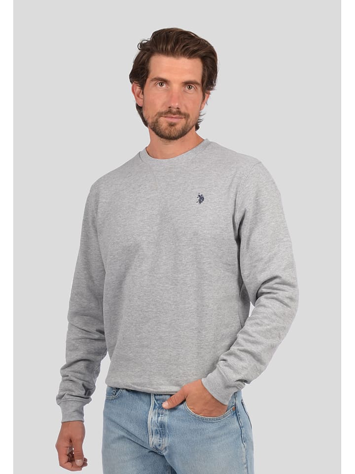 U.S. Polo Assn. Sweatshirt in Grau günstig kaufen