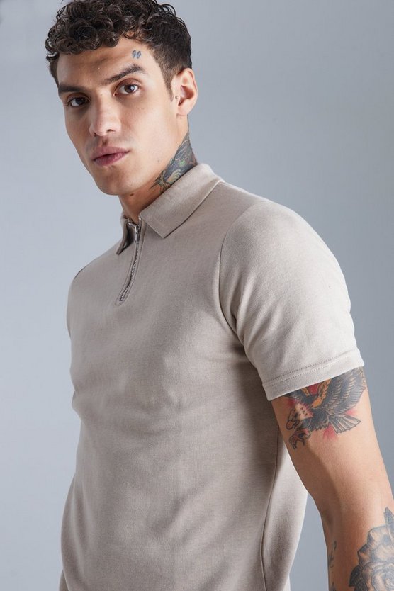 Slim-Fit Jacquard Poloshirt