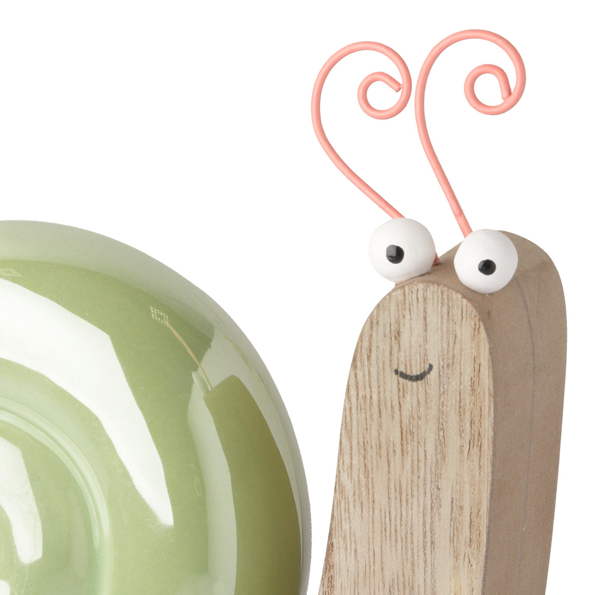 Deko-Schnecke mit Keramikhaus